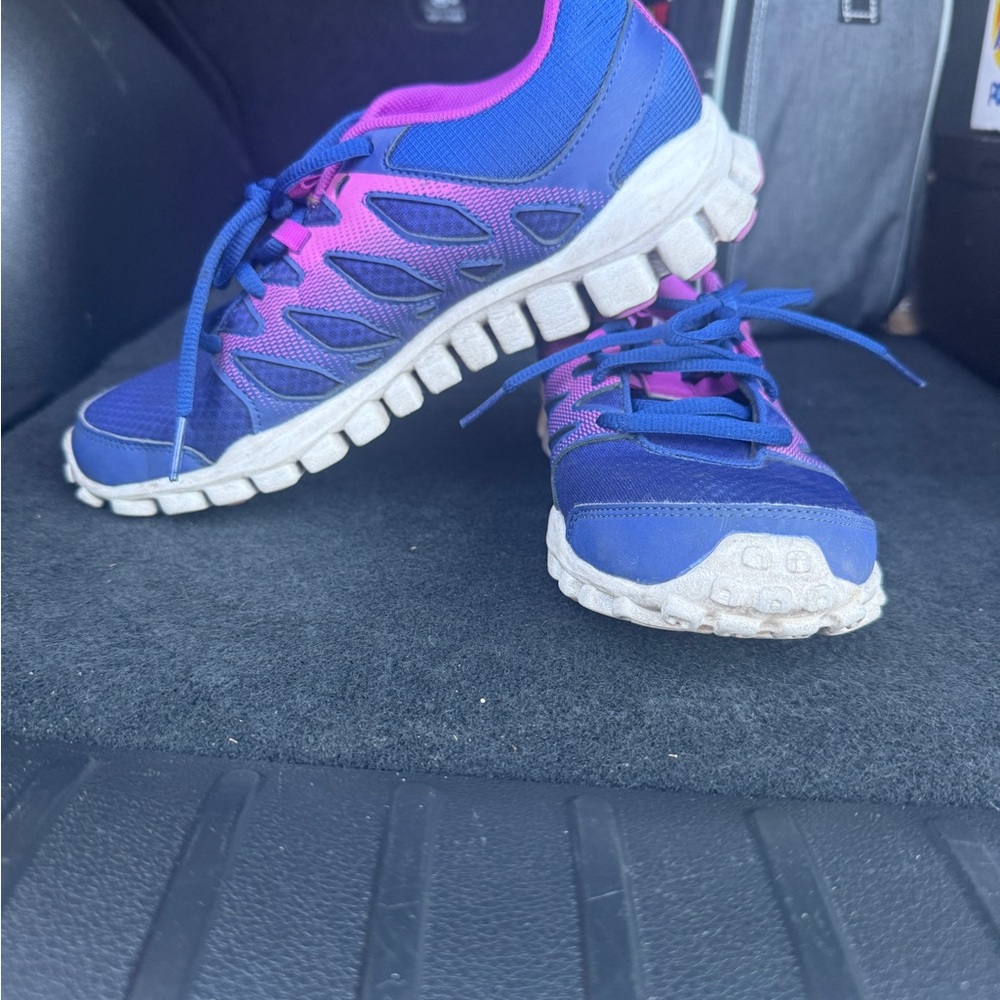 Reebok Women's Blue and Pink Athletic Shoes